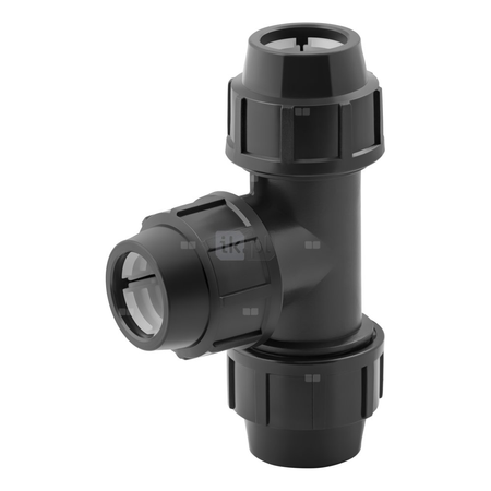Trójnik skręcany do rur PE PN16 25 mm