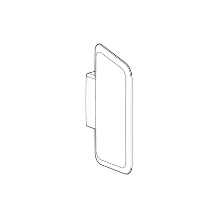 Ścianka międzypisuarowa Geberit z tworzywa sztucznego: Biały-alpin