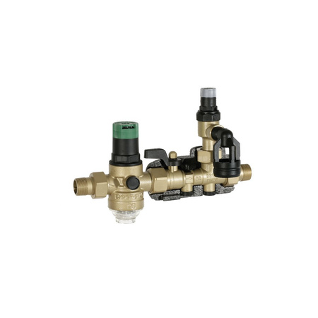 Zespół bezpieczeństwa, 1/2", gw. zewn., 6 bar, z reg. ciśnienia