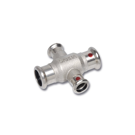 Czwórnik SANHA Therm jednopłaszczyznowy stal 15 mm, zw x zw x zw x zw
