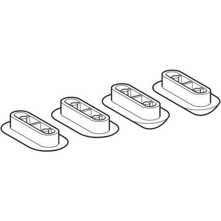 Zestaw odbojników Geberit do siedziska (4 szt.)