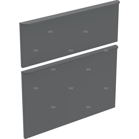 Zestaw frontów szuflad do szafki pod umywalkę GEBERIT, kol. lava matowy szer.600 mm