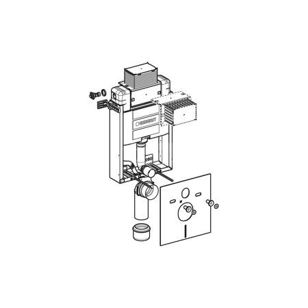 Zestaw do izolacji akustycznej muszli wiszacej i bidetu