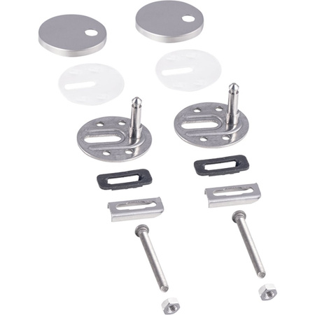 Zestaw trzpieni mocujących Geberit do deski sedesowej z zawiasami wypinanymi z centralnym odblokowaniem