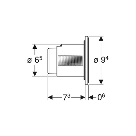 Uniwersalna skrzynka montażowa Geberit z obudową ochronną, do zdalnego uruchamiania spłukiwania typy 01 i 10