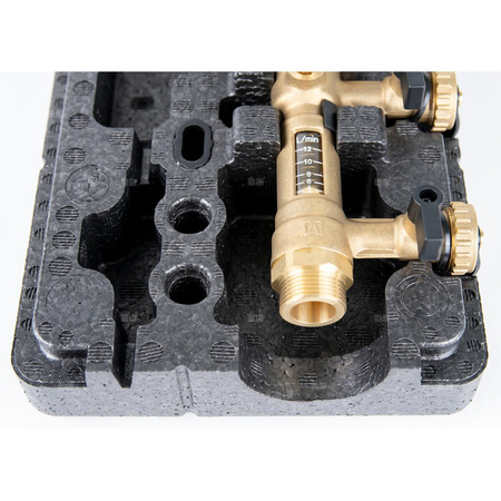 Grupa pompowa AFRISO PrimoSol 130-1 GZ 1'' x 1'', z izolacją, z pompą obiegową Grundfos UPM 3 Solar 25-75/130 mm