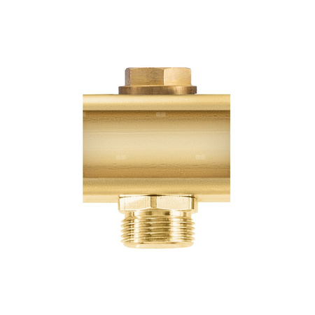 Element przedłużający mosiężny z zaworem regulacyjnym - G1" L = 50 mm