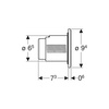 Nakrętka Geberit do zdalnego uruchamiania spłukiwania typy 01, 10 i 70