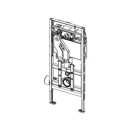 Stelaż podtynkowy do WC TECE lux, 1120 x 500 x 180 mm, regulowana wysokość, ze spłuczką