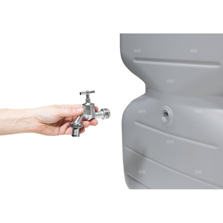 CUBUS zbiornik na deszczówkę 1000 litrów betonowoszary