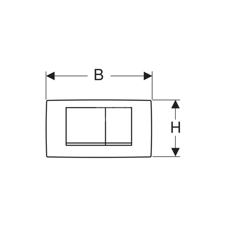 Komplet przedłużek do Geberit Delta/Twinline