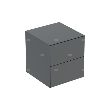 Szafka boczna Geberit ONE, z dwoma szufladami: 45x49.2x47cm, Lava / Lakierowany matowy