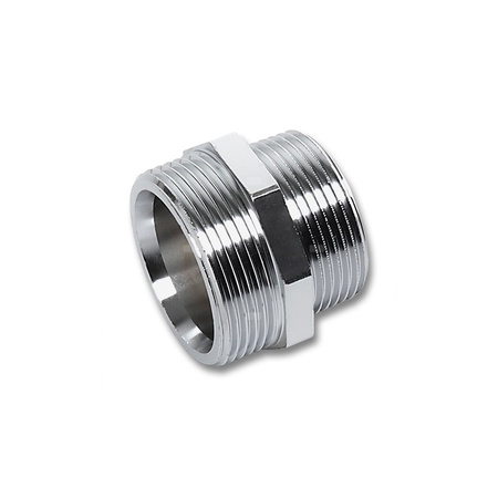 Nypel SANHA 531 redukcja, mosiądz (chromowanie) (chrom), 1 1/2'' x 1 1/4'' (GZ)