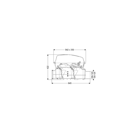 Zawór zwrotny (zasuwa burzowa) Staufix SWA DN125