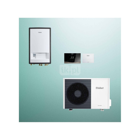 Pakiet Systemowy OZE - Pompa ciepła powietrze-woda split VAILLANT VWL 35/5AS aroTHERM 3.6 kW 400 V + Moduł naścienny VWL 57/5IS + Regulator sensoCOMFORT VRC 720