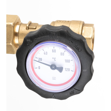 Grupa pompowa AFRISO BPS 901 AP GZ x GW 1'' x 3/4'', z zaworem termostatycznym, z pompą obiegową AFRISO APH 160 15-7/130 mm