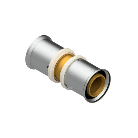 Złączka prosta zaprasowywana QIK XPRT, mosiądz, 63 mm (złącze zaprasowywane)