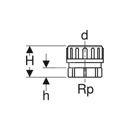 Przeciwnakrętka PP-HT d48
