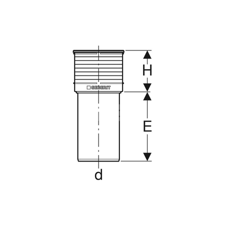 Zaślepka ochronna Geberit Silent-PP d110 136.5x14 żółta
