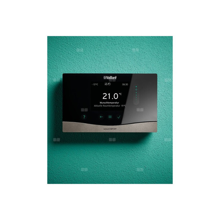 Pakiet - Kocioł gazowy jednofunkcyjny VAILLANT ecoTEC plus VC 15CS/1-5 kondensacyjny wiszący 2.8 - 16.4 kW + RegulatorsensoCOMFORT 720f + Zestaw powietrzno-spalinowy szachtowy + Zasobnik c.w.uVIH R 120/6 B