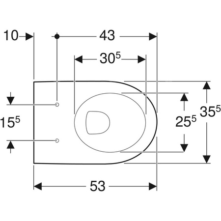 Miska WC wisząca GEBERIT iCon ceramiczna biała błyszcząca bez kołnierza wewnętrznego