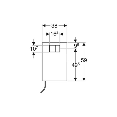 Płytka ochronna Geberit do spłuczki podtynkowej Twinline