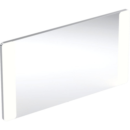 Geberit Option Square Podświetlane lustro, B120cm, H65cm, T3cm, oświetlenie z obu stron, Aluminium szczotkowane