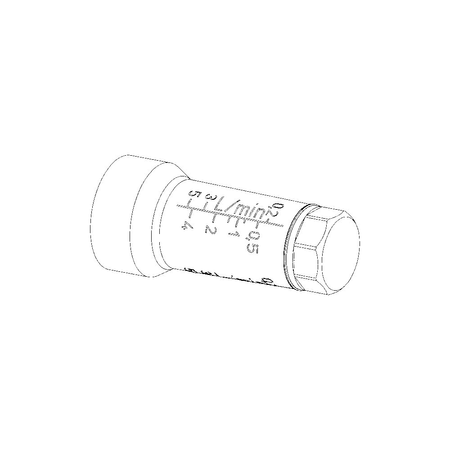 TECEfloor szklanka przepływomierza 02-5,0 l/min