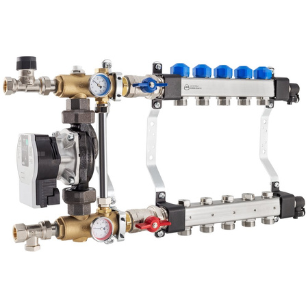 Rozdzielacz InoxFlow z układem mieszającym (seria USVP) - 4 obwody