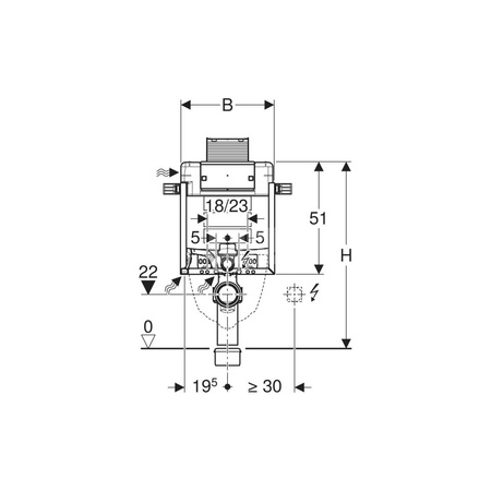 Zestaw prętów gwintowanych Geberit M12 (2 szt.): M=12mm