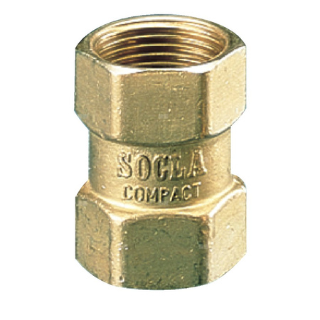 Typ 601v - zawór zwrotny gwintowany wew., zamknięcie grzybkowe wspomagane sprężyną, uszczelka: FKM (Viton) Pnom 1,0 MPa, tmax=80 st.C. typ 601V, 1 1/2"