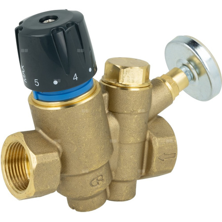 Zawór równoważący z funkcją przegrzewu do cyrkulacji c.w.u. AFRISO ATB 210 mosiądz DN 20