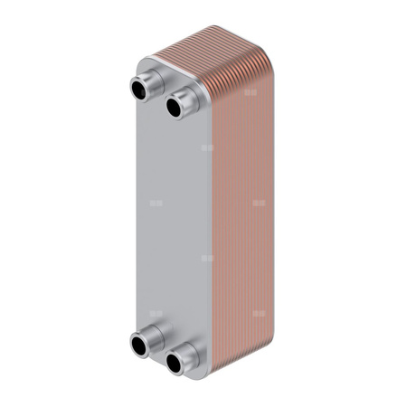 Mikropłytowy wymiennik ciepła XB06H-1, Il. płytek: 70, 25 bar, miedź