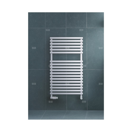 Grzejnik drabinkowy ZEHNDER Ovida Bow, wym. 1196 x 497 mm, kolor chrom, moc 397W