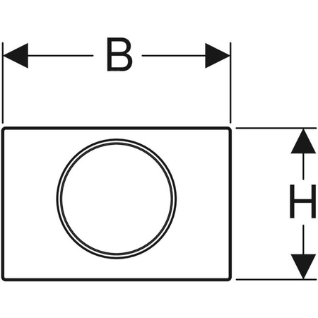 Przycisk uruchamiający Geberit Sigma10, przedni, stal nierdz.-polerowana-szczot., okrągły