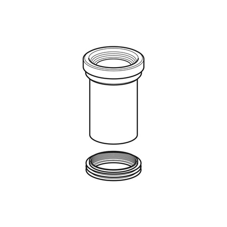 Uszczelka gumowa Geberit: d=80–100mm, d min.=80mm, d maks.=100mm, d1=122mm