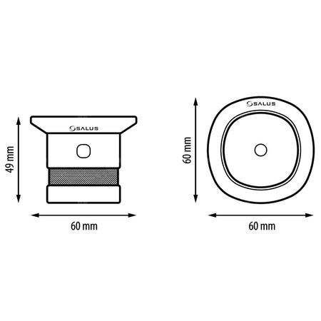Salus bezprzewodowy czujnik dymu SD600, bateryjny