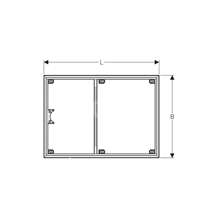 Dodatkowa stopa do panelu do brodzików bezbrodzikowych Geberit Setaplano 120 x 120 cm