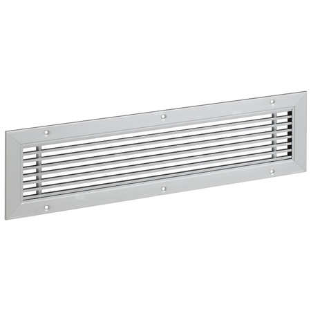 Kratka wlotu powietrza o profilu prostym - model VSI 15 montowany w ścianie