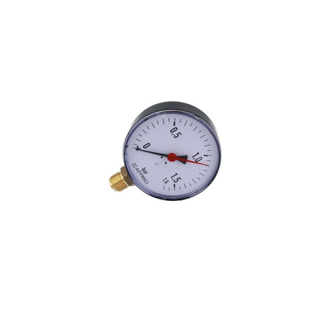 Manometr z rurką Bourdona AFRISO RF grzewczy 0/1,6 bar G1/2B radialne fi 100 mm, kl. 2.5%