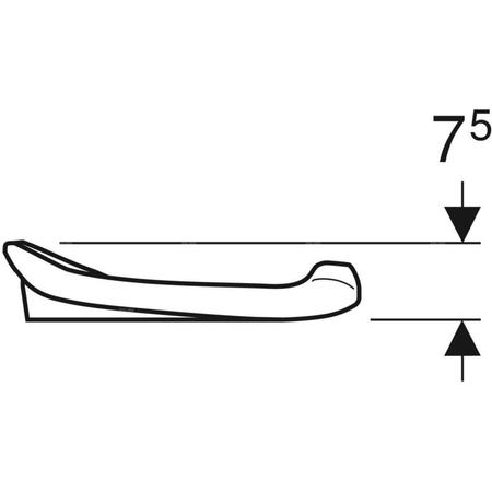 Siedzisko dla małych dzieci Geberit Bambini: Wolne opadanie=Nie, Mocowanie=Brak, Szary agatowy / Matowy
