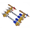 Rozdzielacz do ogrzewania podłogowego QIK Optimo MAGNET STD III - RMSZT-1-50-M 3-obieg. mosiądz GW 1'' x GZ 3/4'' + przepływomierz