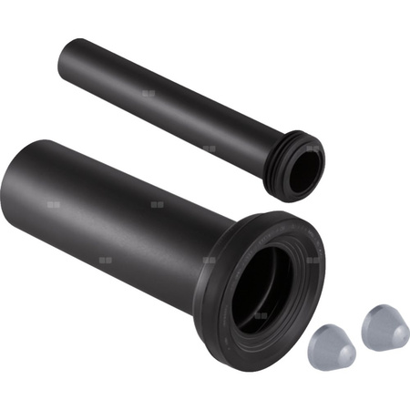 Zestaw przyłączeniowy Geberit do wiszącej miski WC, długość 30 cm: d=110mm, d1=45mm, Chrom matowy