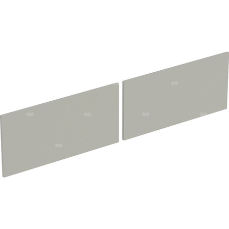Zestaw frontów szuflad do dolnej szafki pod umywalkę GEBERIT, kol. szary szer.1400 mm