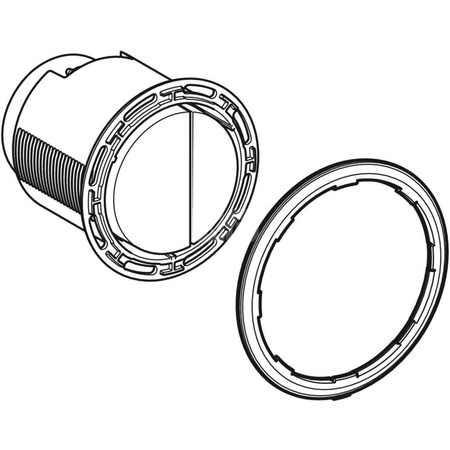 Przycisk pneumatyczny Typ 10 2M chrom-chrom mat