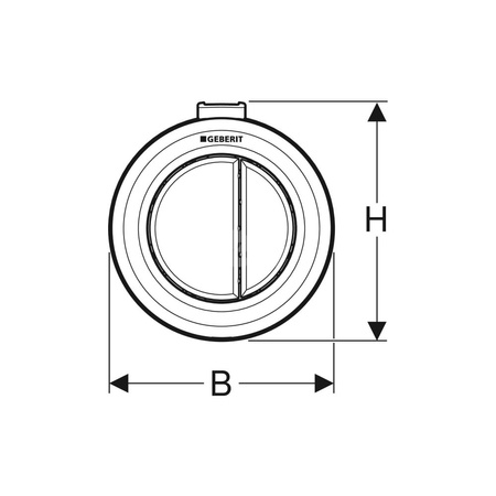 Uniwersalna skrzynka montażowa Geberit z obudową ochronną, do zdalnego uruchamiania spłukiwania typy 01 i 10