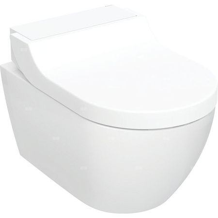 Urządzenie WC z funkcją higieny intymnej Geberit AquaClean Tuma Comfort, wisząca miska WC: Miska ustępowa: biały / KeraTect, Panel dekoracyjny: biały