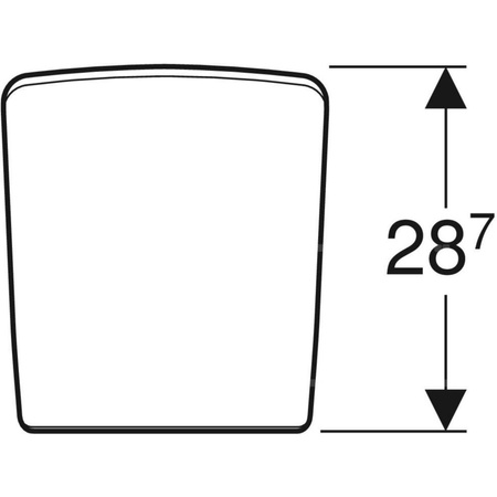 Pokrywa pisuaru Geberit Pareo: Wolne opadanie=Nie, Biały