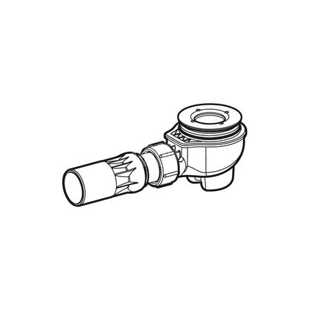 Zawór zestawu odpływowego Geberit z gwintem rurowym: Tworzywo sztuczne naturalne