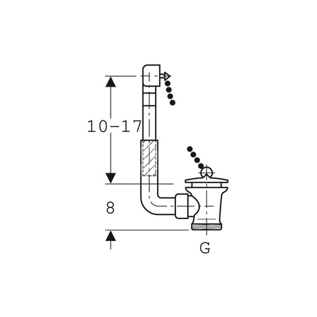 Zdalne uruchamianie Geberit z cięgłem, powierzdnia/model: polerowany